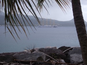 Anchored off Dominica