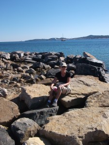 Jean's rock on the Port Grimaud walk