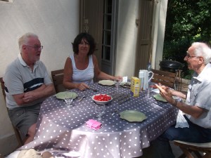 Geoff Daniel and Michelle after lunch