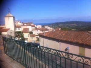 View from nearby village of Ramatuelle